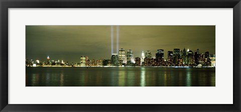 Framed Beams Of Light, New York Print