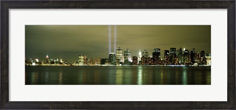 Framed Beams Of Light, New York Print