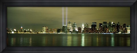 Framed Beams Of Light, New York Print