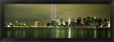 Framed Beams Of Light, New York Print