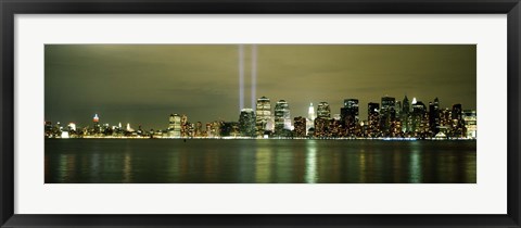 Framed Beams Of Light, New York Print