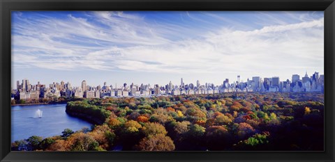 Framed Manhattan from Central Park, New York City Print