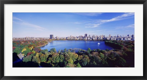 Framed Water View, Central Park, Manhattan Print