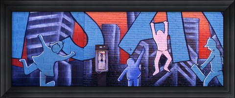 Framed Mural, NYC, New York City, New York State, USA Print
