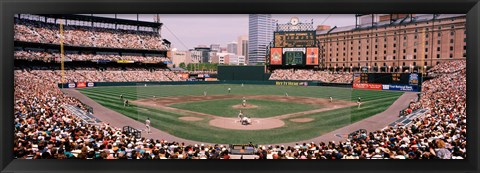 Framed High angle view of a baseball field, Baltimore, Maryland Print
