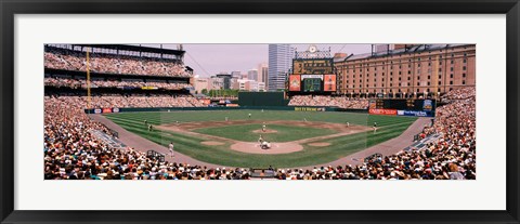 Framed High angle view of a baseball field, Baltimore, Maryland Print