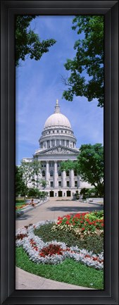Framed USA, Wisconsin, Madison, State Capital Building Print