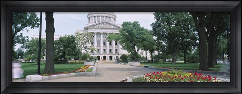 Framed State Capital Building, Madison, Wisconsin, USA Print