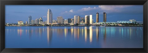 Framed San Diego from the Water Print