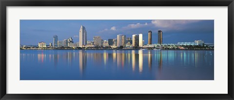 Framed San Diego from the Water Print