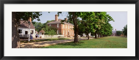 Framed People Standing On The Street, Williamsburg, Virginia, USA Print