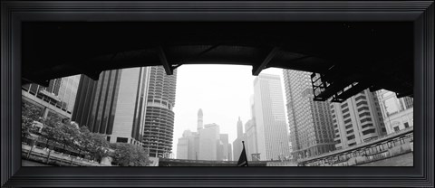 Framed Low angle view of buildings, Chicago, Illinois, USA Print