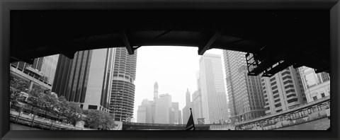 Framed Low angle view of buildings, Chicago, Illinois, USA Print