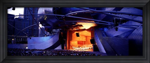 Framed USA, Illinois, Chicago, Millennium Park, Pritzker Pavilion Print
