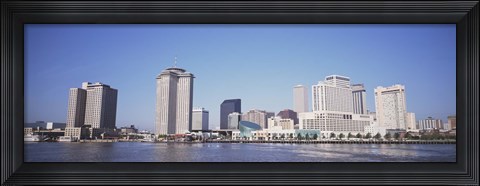 Framed New Orleans skyline, Louisiana Print