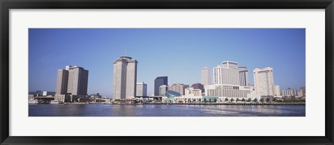 Framed New Orleans skyline, Louisiana Print