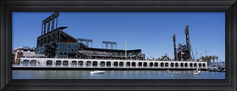 Framed USA, California, San Francisco, SBC Ballpark, Stadium near the water Print