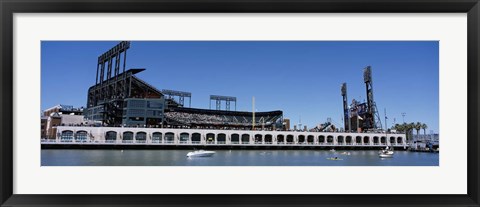 Framed USA, California, San Francisco, SBC Ballpark, Stadium near the water Print