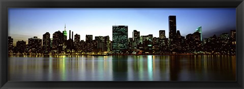 Framed Skyscrapers In A City, NYC, New York City, New York State, USA Print