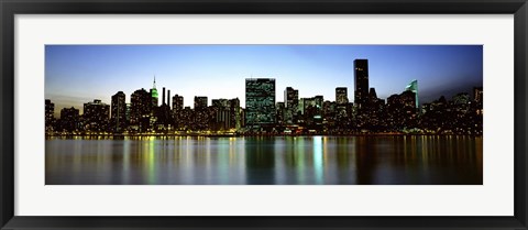 Framed Skyscrapers In A City, NYC, New York City, New York State, USA Print