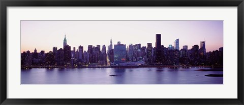 Framed USA, New York State, New York City, Skyscrapers in a city Print