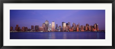 Framed Skyscrapers in a city, Manhattan, New York Print