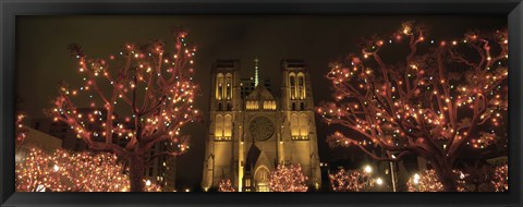 Framed Facade Of A Church, Grace Cathedral, San Francisco, California, USA Print