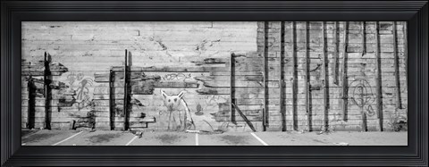 Framed Painting Of A Dog On A Wall, San Francisco, California, USA Print