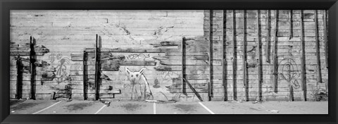 Framed Painting Of A Dog On A Wall, San Francisco, California, USA Print