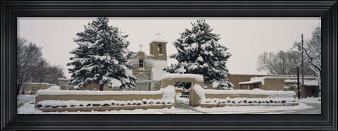 Framed Facade of a church, San Francisco de Asis Church, Ranchos de Taos, Taos, New Mexico, USA Print