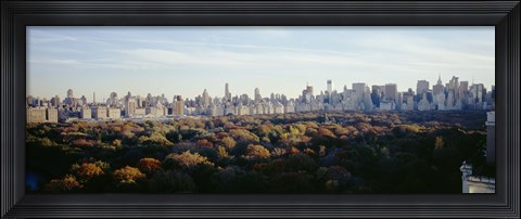 Framed View Over Central Park, Manhattan, NYC, New York City, New York State, USA Print