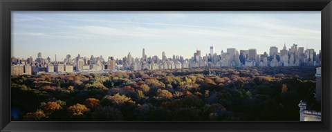 Framed View Over Central Park, Manhattan, NYC, New York City, New York State, USA Print