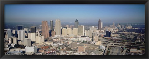 Framed High angle view of downtown Atlanta, Georgia, USA Print