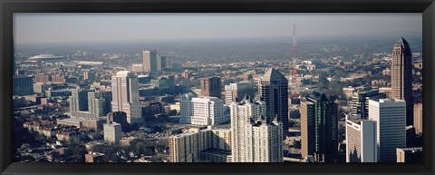 Framed High angle view of Atlanta, Georgia, USA Print