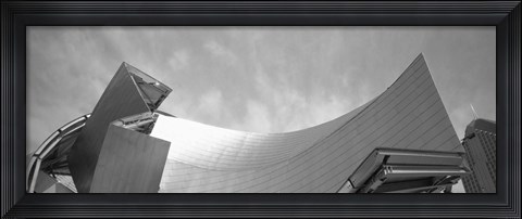 Framed Low Angle View Of A Building, Millennium Park, Chicago, Illinois, USA Print