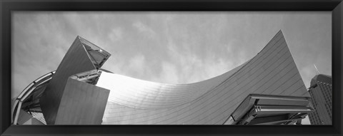 Framed Low Angle View Of A Building, Millennium Park, Chicago, Illinois, USA Print