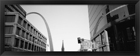 Framed Low Angle View Of Buildings, St. Louis, Missouri, USA Print