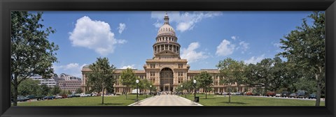 Framed Facade of a government building, Texas State Capitol, Austin, Texas, USA Print