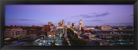 Framed St. Louis, Missouri at Dusk Print