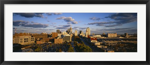 Framed High Angle View of St. Louis, Missouri Print