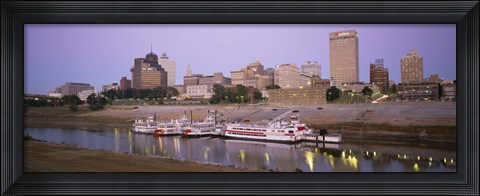 Framed Buildings At The Waterfront, Memphis, Tennessee Print