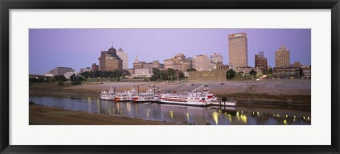 Framed Buildings At The Waterfront, Memphis, Tennessee Print