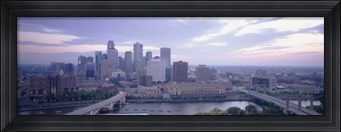 Framed Buildings In A City, Minneapolis, Minnesota, USA Print
