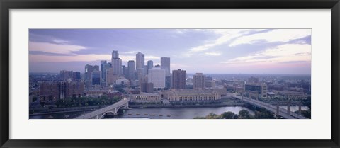 Framed Buildings In A City, Minneapolis, Minnesota, USA Print