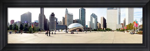 Framed Buildings in a city, Millennium Park, Chicago, Illinois, USA Print