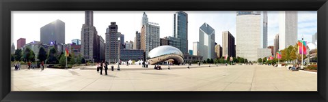 Framed Buildings in a city, Millennium Park, Chicago, Illinois, USA Print