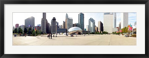 Framed Buildings in a city, Millennium Park, Chicago, Illinois, USA Print