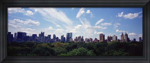 Framed Skyscrapers In A City, Manhattan, NYC, New York City, New York State, USA Print