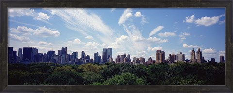 Framed Skyscrapers In A City, Manhattan, NYC, New York City, New York State, USA Print