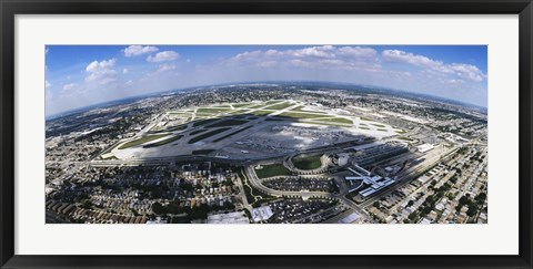 Framed Aerial view of an airport, Midway Airport, Chicago, Illinois, USA Print